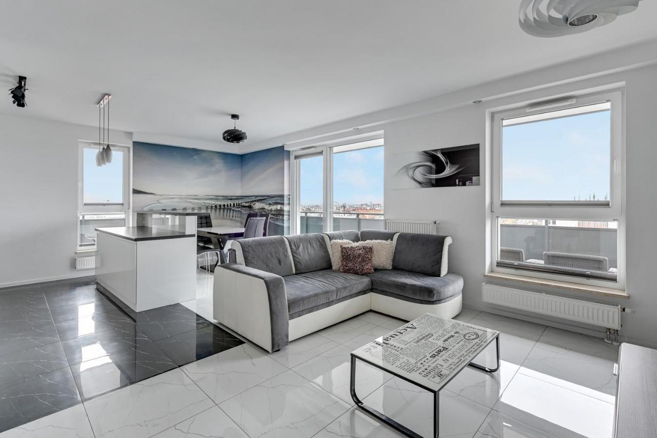 Grand Apartments - Luxury Apartment On The 11Th Floor With A View Of The Old Town กดัญสก์ ภายนอก รูปภาพ